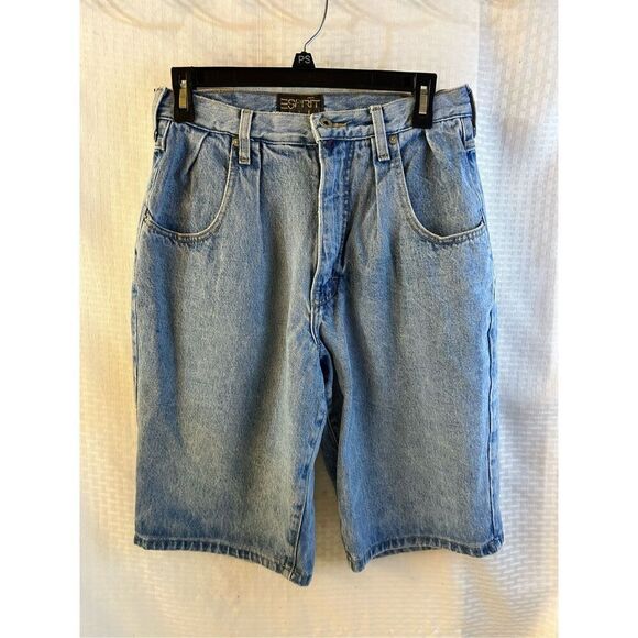 Espirit high rise denim jean shorts USA 13/14 - Picture 2 of 12